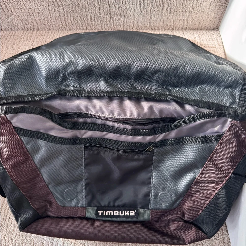 Timbuk2 Black and Burgundy/Purple Laptop Bag